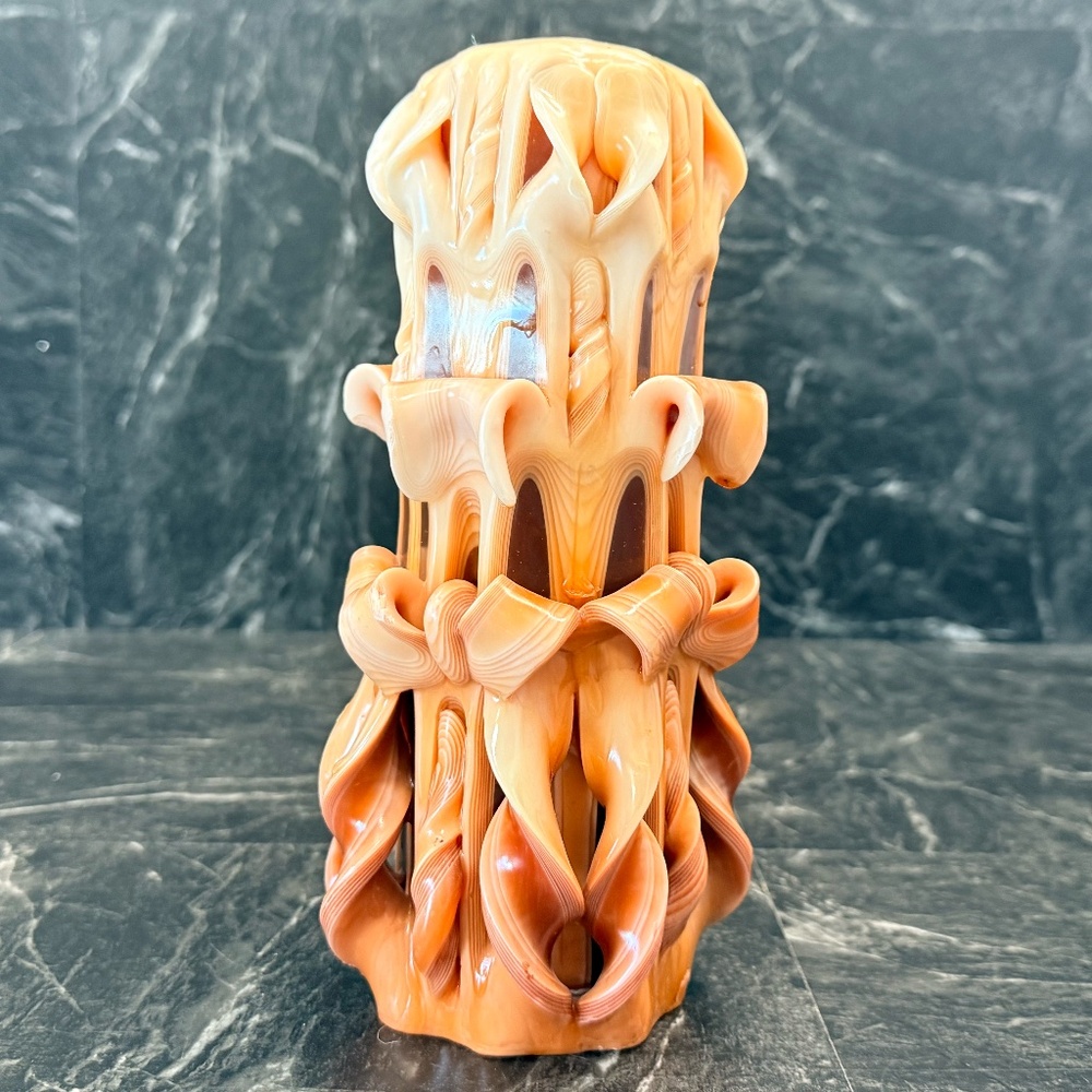 Carved Handmade Candle - Picture 5 of 13